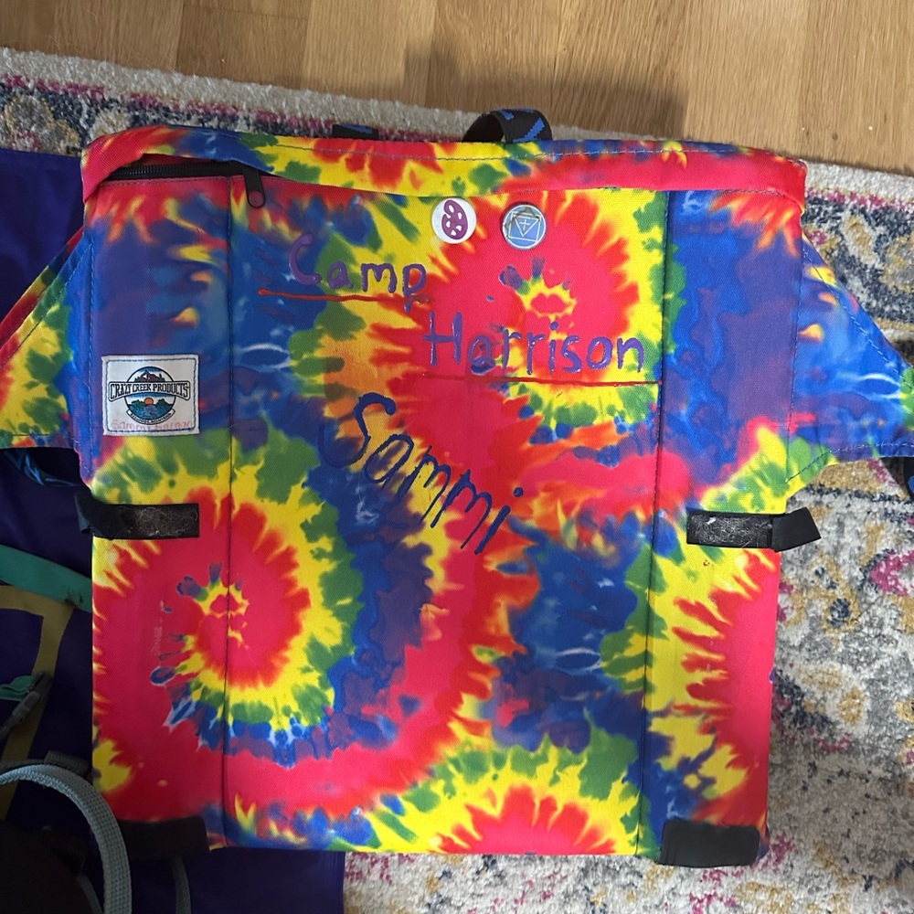 Tie dye crazy creek